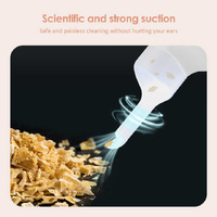 Black Electric Earwax Removal Tool - LED Light Ear Cleaner for Adults and Kids, USB Rechargeable with Multiple Tips thumbnail