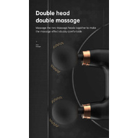 White Dual-Head Mini Massage Gun - Portable Professional Muscle Relaxation Device with 5-Speed Adjustment for Deep Tissue Recovery and Pain Relief thumbnail