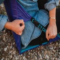 Blue Portable Outdoor Camping Seat Pad with Backrest, Foldable & Waterproof Concert Cushion, 600D Oxford Fabric, Ideal for Hiking & Picnics thumbnail