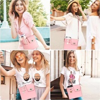 White Portable Beverage Bottle Cup Holder Bag | Trendy Crossbody Design for Daily Commute（No water cup） thumbnail