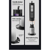 Electric Mosquito Killer Lamp with Detachable Housing and Timer Function - USB Rechargeable thumbnail