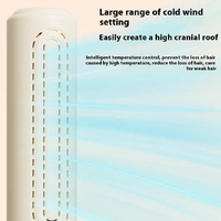 Blue Portable USB Rechargeable Cold Wind Ionic Hair Straightening Brush, Multi-Functional Hair Straightener and Curler, Lightweight and Travel-Friendl thumbnail