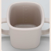 Light Brown Silicone Baby Training Cup with Dual Handles, Duck-Bill & Snack Cup Lids, Spill-Proof & Drop-Proof thumbnail
