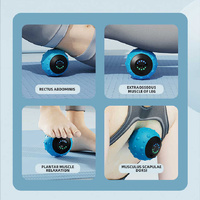 Blue Vibrating Massage Ball - Deep Tissue Muscle Relaxation & Recovery Tool - Portable Electric Massager with USB Rechargeable Design thumbnail