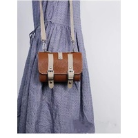Brown Vintage Bicycle Handlebar Bag – Universal Front & Rear Bike Accessory for Commuting and Cycling thumbnail