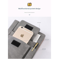 Black A5 Multi-Functional PU Leather Notebook with Pockets - Office Planner and Journal thumbnail