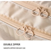 2 Pcs Black Waterproof Foldable Travel Shoe Storage Bag, Three-Layer Design Shoe Organizer, Portable Shoe Pouch for Trips thumbnail