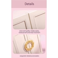 White Elegant 5-Layer Large Capacity Jewelry Storage Box with Dual Opening Doors - Perfect for Organizing Necklaces, Rings, Earrings, and More(Jewelry thumbnail