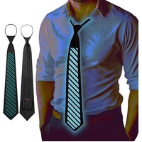 Style 06 LED Sound-Activated Glowing Tie - Party Performance Accessory with Adjustable Light Patterns(Batteries not included, self-provided) thumbnail