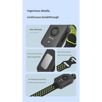 Pink Wearable Cooling and Heating Wristband - Mini Wearable Air Conditioner for Instant Heat or Cool Relief with USB Fast Charging thumbnail