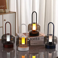 White Portable Rechargeable LED Lantern -Touch Control, Adjustable Brightness, USB Charging thumbnail