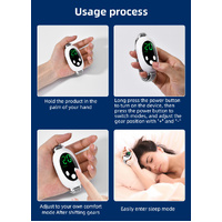 Green Portable Sleep Aid Device - EMS Pulse Relaxation & Stress Relief Gadget with LED Display, Adjustable Wrist Strap thumbnail