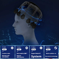 White Upgraded B model [5 modes + vibration + timing + red light]  Multifunctional Electric Head Massager with 14 Nodes- Scalp Stress Relief thumbnail