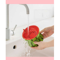 Ceramic Elevated Pet Food Bowl - Cute Watermelon Pattern Design for Cats and Small Dogs thumbnail