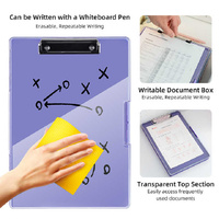 Yellow A4 Plastic Document Storage Clipboard - Portable and Durable thumbnail