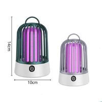 Gray Electric Mosquito Killer Lamp with Dual Modes - 1200MA USB Rechargeable thumbnail
