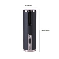 Cordless Automatic Hair Curler with Adjustable Temperature - Black thumbnail