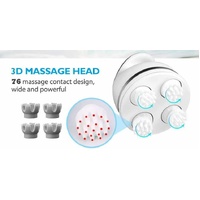 White Portable 3D Electric Massage Device with Adjustable Speeds and USB Charging thumbnail