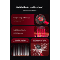 WN-02 Red Multi-Function Red Light Massage Comb with 3 Modes and Rechargeable Battery thumbnail