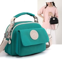 Purple Compact Nylon Crossbody Bag - Stylish and Versatile Shoulder Purse thumbnail
