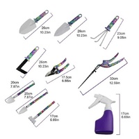 YL/L05 Green 5-Piece Compact Gardening Tool Set with Durable Case - Essential for Home Gardens thumbnail