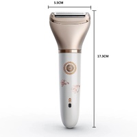 Elegant Rechargeable Electric Lady Shaver with Replaceable Head - Portable Grooming Solution thumbnail