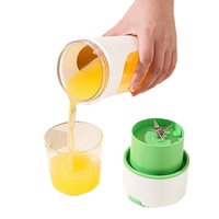 Green Portable USB Rechargeable Juicer Bottle - 2-in-1 Blender and Drink Cup, 480mL thumbnail