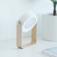 White Transformable Lantern Desk Lamp with USB Rechargeable Battery - Touch Control, 3 Brightness Levels, 0.3W thumbnail