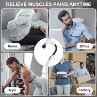 Long-Handle Percussion Massage Gun - Adjustable Speed Muscle Relaxation Device( Four Massage Heads) thumbnail
