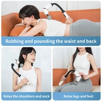 White Portable Elbow Massage Gun - 1200 mAh Muscle Relaxation Tool thumbnail