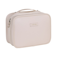 White Premium 5-in-1 Multifunctional PU Cosmetic Bag - Spacious Travel Organizer for Makeup, Toiletries, and Cosmetics thumbnail