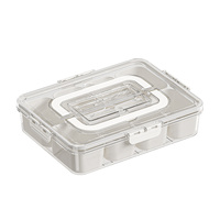 Fresh-Keeping Storage Box - Transparent Food Storage Container with Secure Lid for Kitchen Organization, Salad Crisper thumbnail