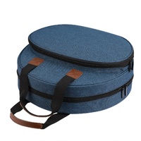 Blue Multi-Pocket Embroidery Storage Bag - Oxford Cloth Handbag Organizer for Cross-Stitch and Thread Storage thumbnail