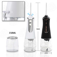 Pink 300ML Cordless Water Flosser with 5 Nozzles - Rechargeable Portable Oral Irrigator thumbnail
