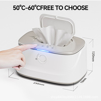 Grey USB-Powered Baby Wet Wipes Warmer - Portable and Adjustable Heating thumbnail