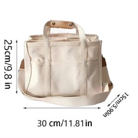 Black Large Capacity Multi-Compartment Tote Bag - Stylish and Versatile for Women, Ideal for Organizing Essentials or as a Mommy Bag(Photography props thumbnail