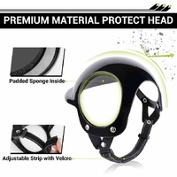 Size L Black Pet Safety Helmet - Stylish Protective Headgear for Dogs thumbnail