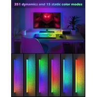 2 Pcs RGB LED Gaming Light Bar - Dual Color Temperature & Adjustable RGB Effects, USB-Powered Backlight for Monitors, Remote & Button Control, 30cm Li thumbnail