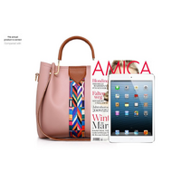 Pink Elegant 4-Piece Women’s Handbag Set – Stylish PU Leather Tote, Shoulder Bag, Clutch, and Wallet for Every Occasion thumbnail