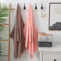 Pink Soft Cotton Bath Towel - 70x140cm, Quick Dry, Super Absorbent thumbnail
