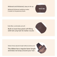 Black 3 Sticks  No-Heat Hair Curling Ribbon Kit - Silk Ribbon Curling Wand for Sleep-in Styling thumbnail