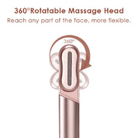 Pink LED Facial Skincare Wand - Portable Eye Care Device, EMS Microcurrent & Red Light Therapy for Wrinkles, Dark Circles, and Puffiness Relief thumbnail
