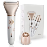 2-in-1 Women's Hair Removal Device - Electric Shaver & Facial Epilator, USB Rechargeable, Waterproof thumbnail