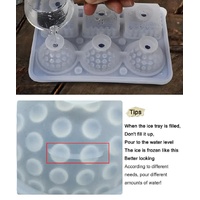2 PCS Sphere & Square Ice Cube Tray (Gray) - Novelty Silicone Ice Maker for Whiskey Cocktails thumbnail