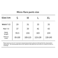 Black Flared Leggings & Sports Bra Set - Breathable & Stretchy Activewear for Yoga, Running & Gym Workouts Size L thumbnail