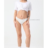 Light Grey 4 pcs High-Waisted Cotton Bikini Briefs for Women, Slim Fit & Comfortable XL Size thumbnail