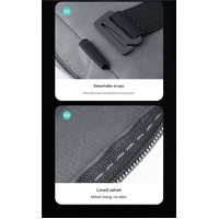 2 pcs Black Stylish Car Tissue Box for Seat Back - Car Interior Tissue Pack for Seat Back, Armrest Box, Sun Visor 18.5x12.5x7cm thumbnail