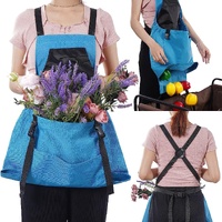 Rose red Harvesting Apron - Outdoor Picking Bag, Gardening Tool Apron, Large Pocket Release Design thumbnail