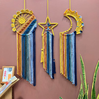Colorful Tassel Dream Catcher - Bohemian Style Wall Decor (Sun) thumbnail