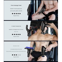 Black Fitness Muscle Relief Gun - Mini, Cold Pack, LED Display thumbnail